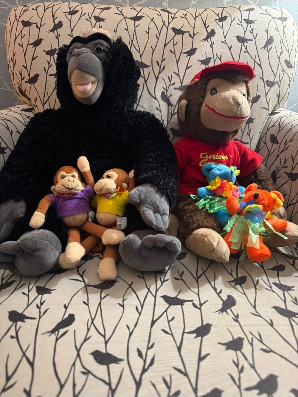 Monkey Plush Lot Build A Bear Curious George Bundle Stuffed Animals Toys